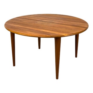 Circular Teak Coffee Table from Mikael Laursen, 1960s For Sale