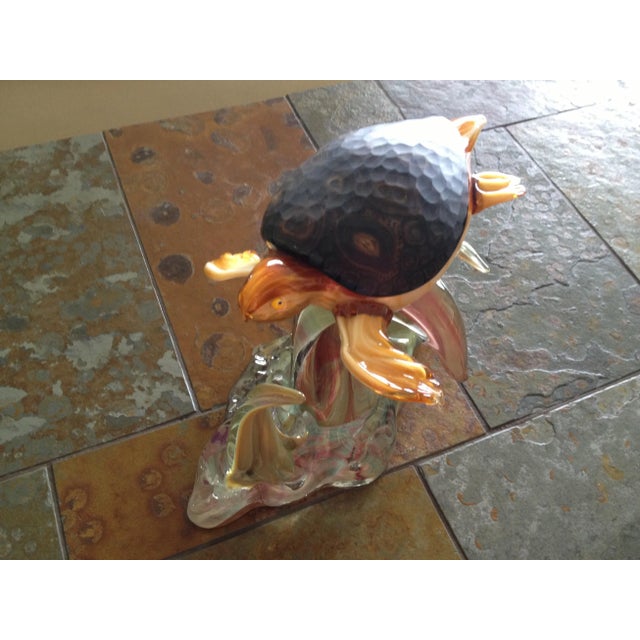 Nautical Sea Turtle Murano Glass Sculpture by Adriano Dalla Valentina For Sale - Image 3 of 13