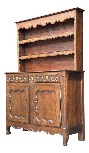 18th Century French Provincial Walnut Buffet Vaisselier, 1760