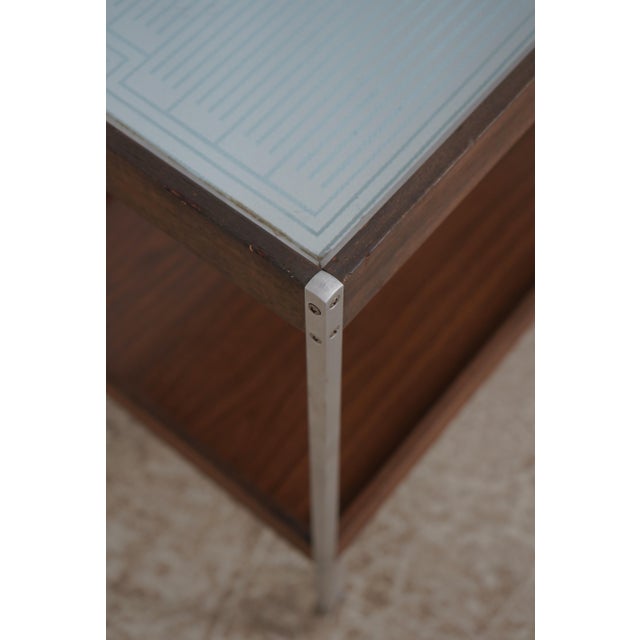 1960s Salton Hotable Serving Cart W. Glass Top For Sale - Image 5 of 16