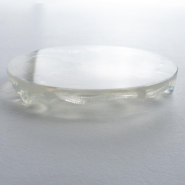 1930s Verlys France Art Deco Opalescent Glass Wine Coasters with Fish Decor, 2 pieces For Sale - Image 5 of 16