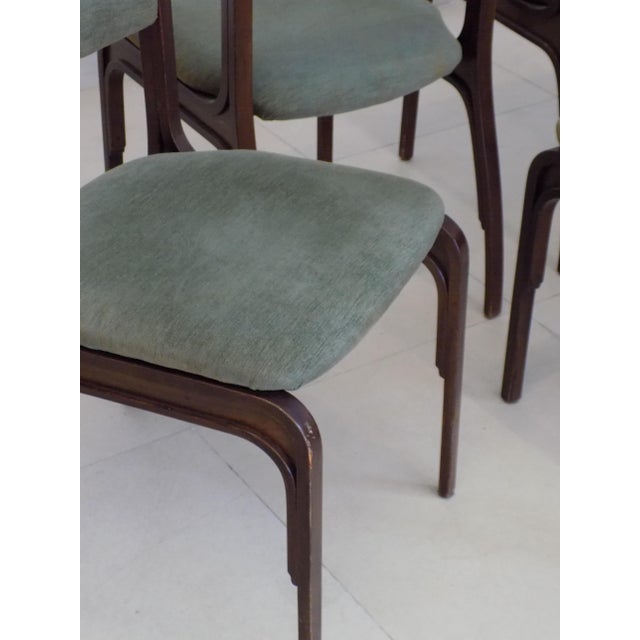 Gianfranco Frattini Chairs attributed to Gianfranco Frattini for Cantieri Carugati, 1960, Set of 5 For Sale - Image 4 of 6