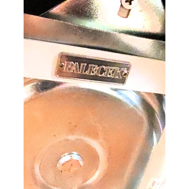 Gray Palecek Enzo Swivel Stool Whitewash Pole Rattan For Sale - Image 8 of 8