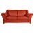 Two-Seater Leather Red Sofa Couch by Natuzzi For Sale - Image 9 of 9