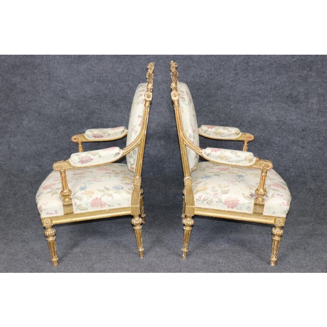 Bring the grandeur of a French château into your home with this magnificent pair of monumental 19th-century French Louis...
