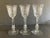 American 1960s Organic Design Cut Glass Cordial Glasses - Set of 3 For Sale - Image 3 of 4