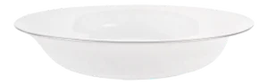 White Glass Opalini Bowl by Venini