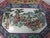 Chinoiserie Vintage Hand Painted Enameled Platter Depicting Eight Chinese Elders For Sale - Image 3 of 10
