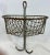 Metal Vintage Rustic Hanging Metal Miners Basket With Hooks From England - Circa 1930’s For Sale - Image 7 of 12