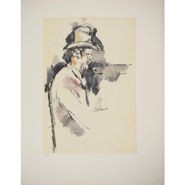 Paul Cezanne, Study for a Card Player, Lithograph and Stencil For Sale - Image 6 of 6