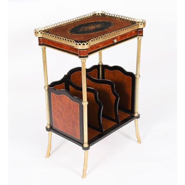 Antique French Ormolu Mounted Occasional Side Tables, 1800s, Set of 2 For Sale - Image 4 of 18