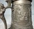 Antique Ornate 1900 Figural German Pewter Lidded Engraved Relief Beer Stein Mug For Sale - Image 11 of 15