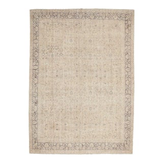 Mid 20th Century Large Vintage Turkish Oushak Rug For Sale