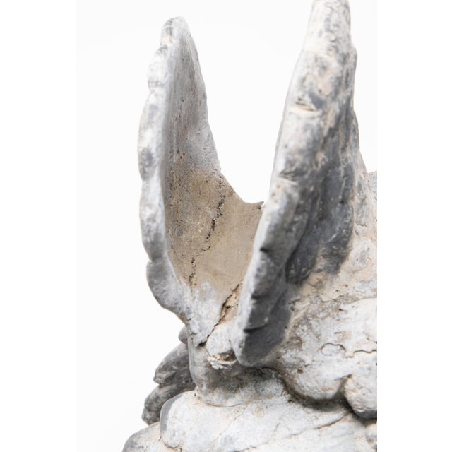 Pewter Peacock Garden Statue For Sale - Image 11 of 13