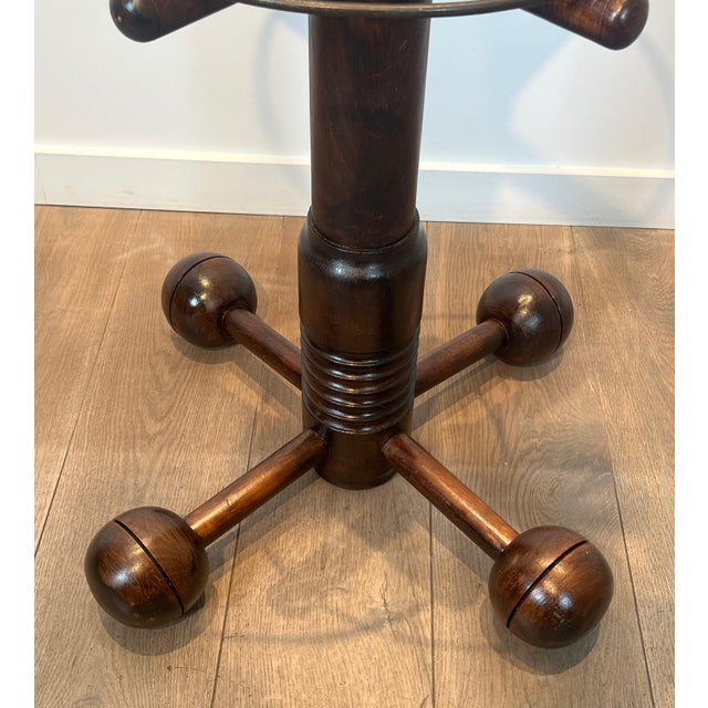 1950s Brutalist carved oak coat racks by Charles Dudouyt For Sale - Image 11 of 12