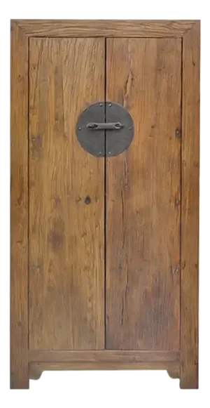 Square-Corner Elm Cabinet