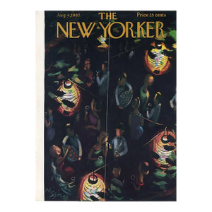 Original 1962 New Yorker Cover, August 4, Vintage New Yorker Magazine Cover by Donald Higgins, Cocktail Party