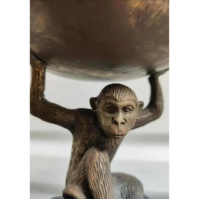 Late 20th Century Vintage Ornate Monkey Candle Torchières - A Pair For Sale - Image 5 of 8