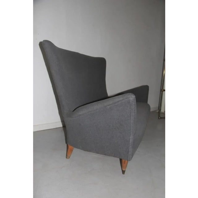 Mid-Century Italian Grey Sofa, 1950s For Sale - Image 6 of 8