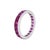 Modern 18k Gold Invisible-Set Ruby Eternity Ring 2.50 CTS - Vintage, Size 6 For Sale - Image 3 of 6