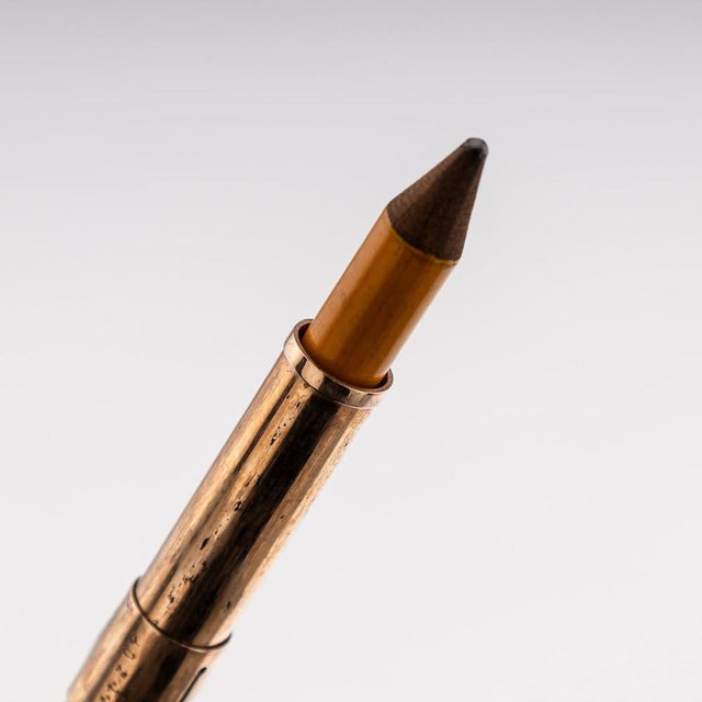 1900 - 1909 Antique French Gold and Sapphire Retractable Pencil, 1900 For Sale - Image 5 of 14