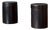 Vintage Black Leather Organizing Cylinder Storage Container Bins, Italy 1970's For Sale