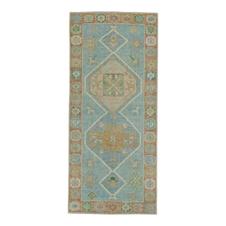 Turkish Oushak Rug 2'10" x 6'5" #19209 For Sale