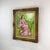 This signed vintage oil painting by European artist Karin Schaefers presents a serene and culturally rich scene of a...