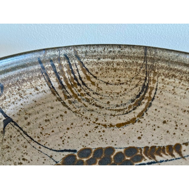 Tan 1960’s Antonio Prieto Glazed Ceramic Bowl For Sale - Image 8 of 12