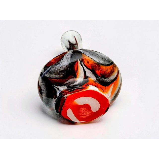 Vintage opaline vase from the 1970s, made of blown glass, featuring an elegant and modern design, made in Italy. Produced...