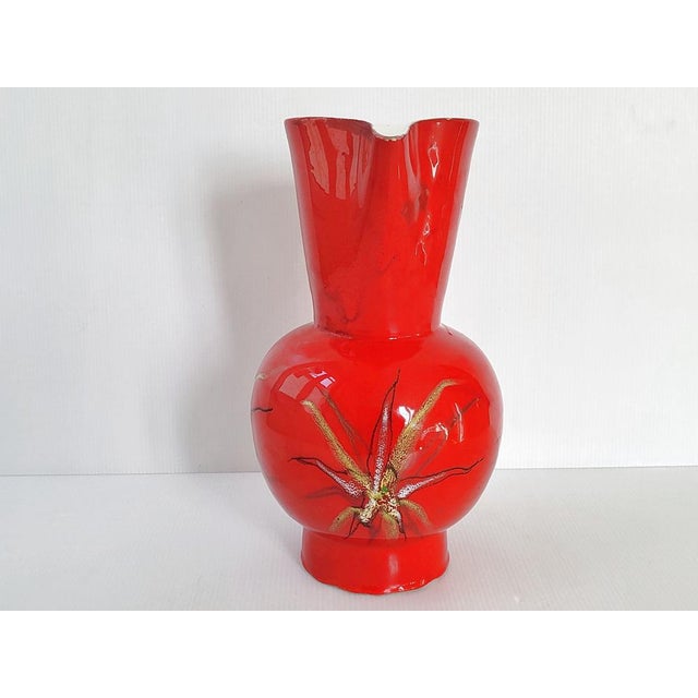 Mid-Century French Pitcher in Ceramic by André Baud, 1950s, in Worn conditions. Designed 1950 to 1959 I have official...