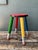 Late 20th Century Vintage Multicolor Pencil Stool For Sale - Image 5 of 11
