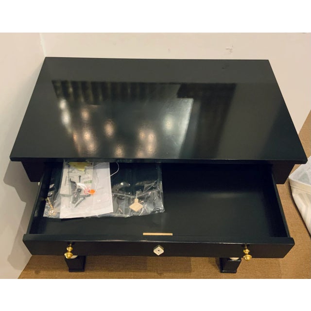 Modern Theodore Alexander Modern Ebony Finished William Bar For Sale - Image 3 of 10