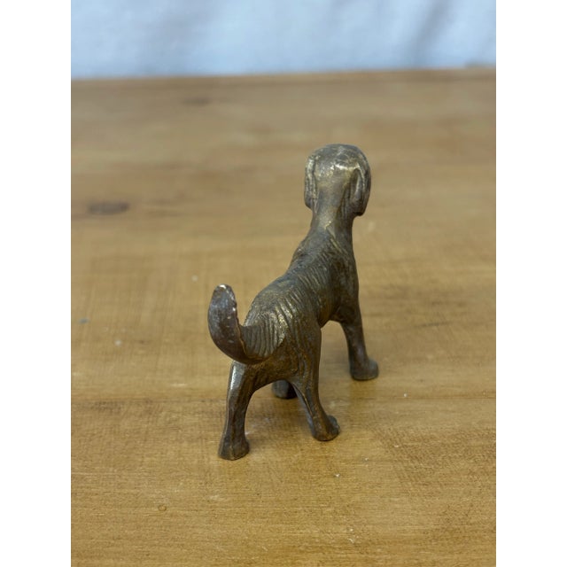 English Vintage Brass Dog For Sale - Image 3 of 6