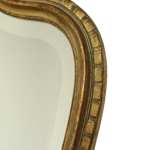 Faceted Gold Leaf Mirror from Deknudt, 1960s For Sale - Image 10 of 18
