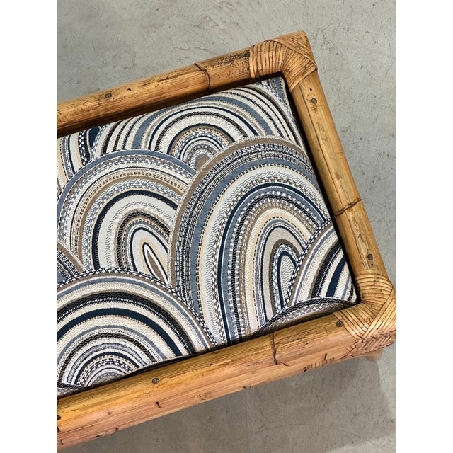 Bamboo Rocking Bench in the style of Vivai Del Sud, 1970s For Sale - Image 13 of 14