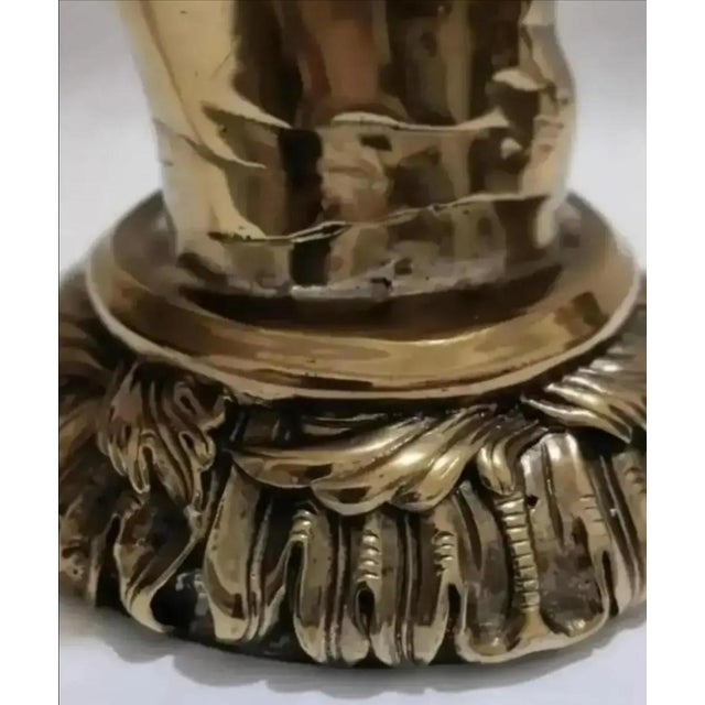 Gold Late 20th Century Maitland-Smith Figural Hand Shaped Desktop Magnifying Glass For Sale - Image 8 of 13