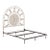 Antique Clock-Inspired Headboard, Iron & Wood For Sale