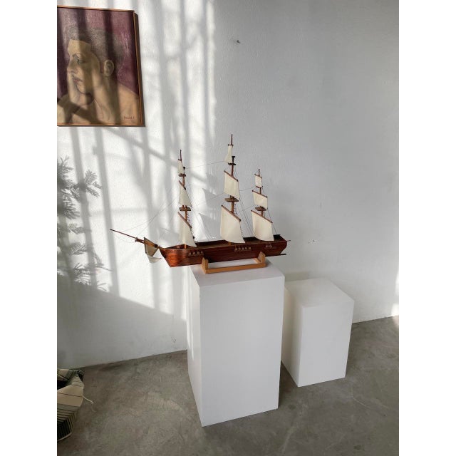 Vintage Model Boat, 1970 For Sale - Image 6 of 18