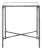 Jessa Metal Square End Table in Silver with Glass Top For Sale
