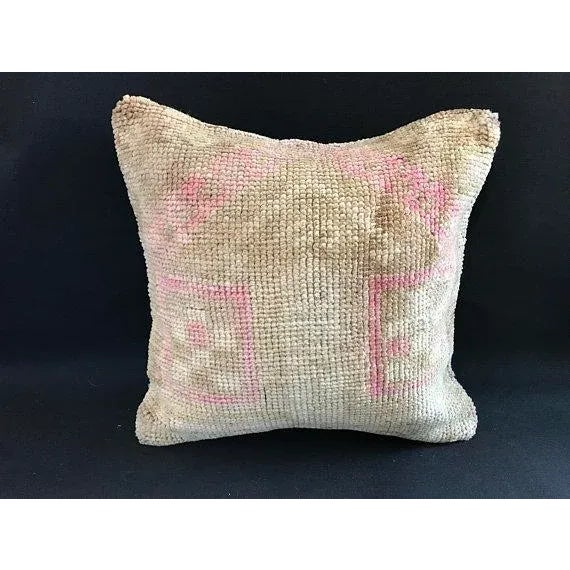 1960s Tribal Soft Pale Turkish Pillow Case For Sale - Image 11 of 11