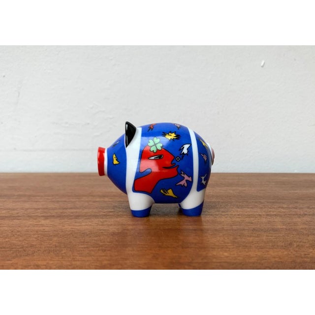 Small Postmodern Piggy Penny Bank by Ambrogio Pozzi & Sieger Design for Ritzenhoff For Sale - Image 5 of 17