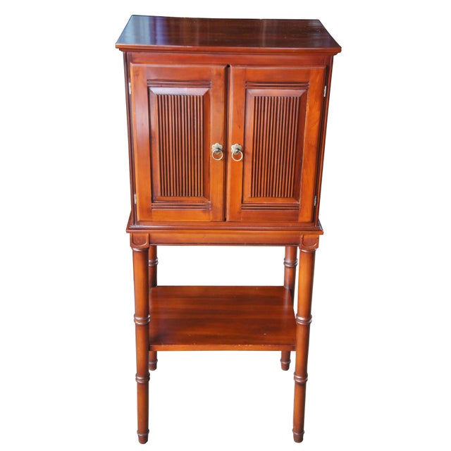 Ethan Allen Mahogany 2 Door Media Cabinet Humidor Cigar ...