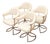 Set of 4 Chrome-Craft Vintage 70’s Chairs For Sale