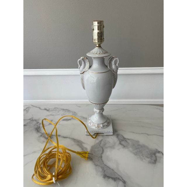 Mid 20th Century Vintage French Style Ceramic Lamp For Sale - Image 5 of 11