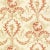 Contemporary Sample - Schumacher Jester Arabesque Wallpaper in Terra Cotta For Sale - Image 3 of 3