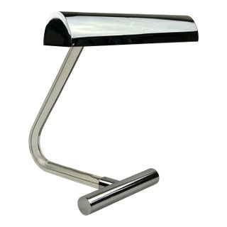 Peter Hamburger “Crylicord” Chrome & Clear Acrylic Table Lamp for Knoll, 1970s MCM For Sale