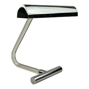 Peter Hamburger “Crylicord” Chrome & Clear Acrylic Table Lamp for Knoll, 1970s MCM