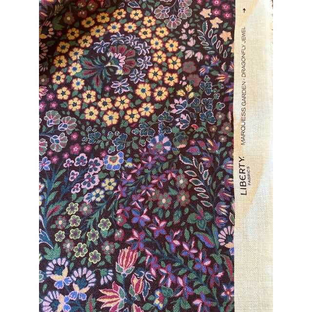 Liberty Interiors Fabric Marquess Garden Dragonfly Jewel A Ladbroke Linen 4 1/2 yards Marquess Garden is created from an...