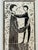 Figurative Mid 20th Century Azriel Awret Signed Limited Edition 3/30 Figural Print Two Figures Framed For Sale - Image 3 of 8